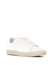 weiße Leder niedrige Sneakers von Zadig & Voltaire