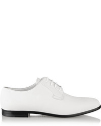 weiße Leder Oxford Schuhe von Common Projects