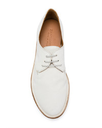 weiße Leder Oxford Schuhe von Pantanetti