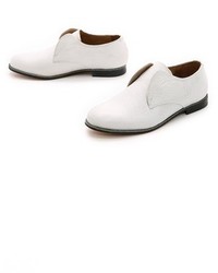 weiße Leder Oxford Schuhe von Hudson