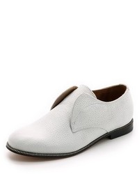 weiße Leder Oxford Schuhe von Hudson