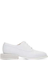 weiße Leder Oxford Schuhe von Jacquemus