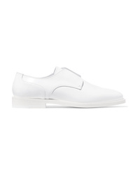 weiße Leder Oxford Schuhe von Jil Sander