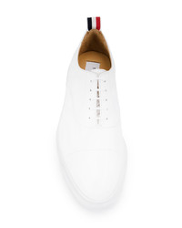 weiße Leder Oxford Schuhe von Thom Browne