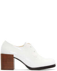 weiße Leder Oxford Schuhe von Lemaire