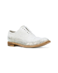 weiße Leder Oxford Schuhe von Officine Creative