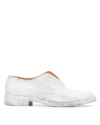 weiße Leder Oxford Schuhe von Maison Margiela