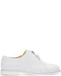 weiße Leder Oxford Schuhe von MM6 MAISON MARGIELA