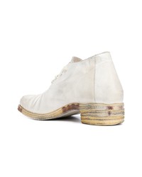 weiße Leder Oxford Schuhe von A Diciannoveventitre