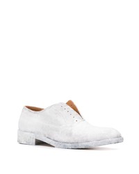 weiße Leder Oxford Schuhe von Maison Margiela