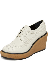 weiße Leder Oxford Schuhe von Paloma Barceló