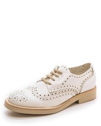 weiße Leder Oxford Schuhe von Pedro Garcia