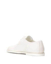 weiße Leder Oxford Schuhe von Ann Demeulemeester