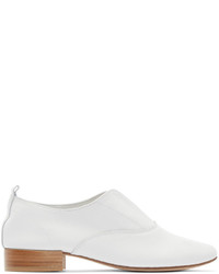 weiße Leder Oxford Schuhe von Repetto