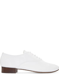 weiße Leder Oxford Schuhe von Repetto