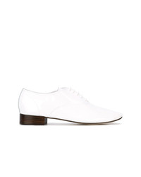 weiße Leder Oxford Schuhe von Repetto