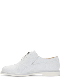 weiße Leder Oxford Schuhe von MM6 MAISON MARGIELA