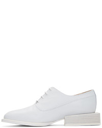 weiße Leder Oxford Schuhe von Jacquemus