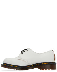 weiße Leder Oxford Schuhe von Dr. Martens