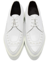 weiße Leder Oxford Schuhe von Underground
