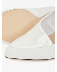 weiße Leder Pumps von Bianco