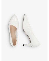 weiße Leder Pumps von Bianco