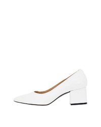 weiße Leder Pumps von Bianco