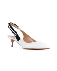 weiße Leder Pumps von Aquazzura