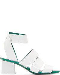 weiße Leder Sandaletten von Proenza Schouler