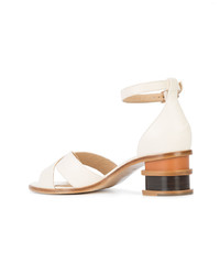 weiße Leder Sandaletten von Gabriela Hearst