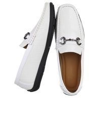 weiße Leder Slipper von Coolwalk
