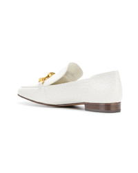 weiße Leder Slipper von Tory Burch