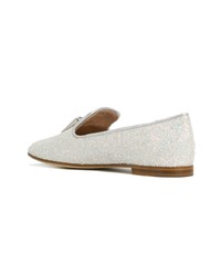 weiße Leder Slipper von Giuseppe Zanotti Design