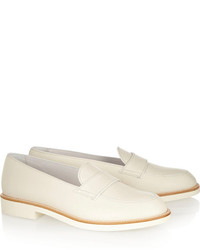 weiße Leder Slipper von Tod's