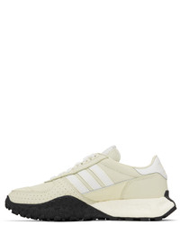 weiße Leder Sportschuhe von adidas Originals