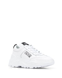 weiße Leder Sportschuhe von VERSACE JEANS COUTURE