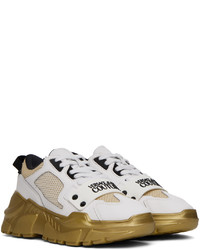 weiße Leder Sportschuhe von VERSACE JEANS COUTURE