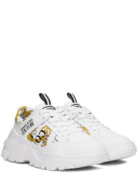 weiße Leder Sportschuhe von VERSACE JEANS COUTURE