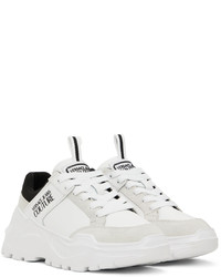 weiße Leder Sportschuhe von VERSACE JEANS COUTURE