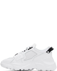 weiße Leder Sportschuhe von VERSACE JEANS COUTURE