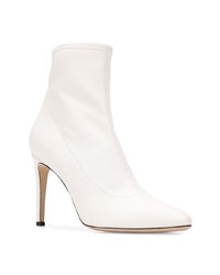 weiße Leder Stiefeletten von Giuseppe Zanotti Design