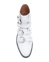 weiße Leder Stiefeletten von Givenchy