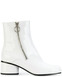 weiße Leder Stiefeletten von Marc Jacobs