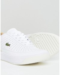 weiße Leder Turnschuhe von Lacoste