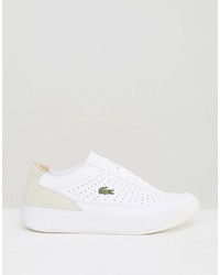 weiße Leder Turnschuhe von Lacoste