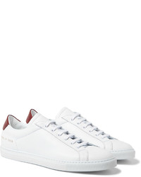 weiße Leder Turnschuhe von Common Projects