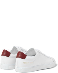 weiße Leder Turnschuhe von Common Projects