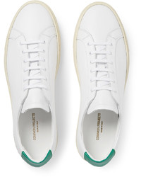 weiße Leder Turnschuhe von Common Projects