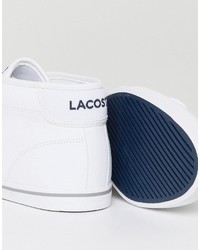 weiße Leder Turnschuhe von Lacoste