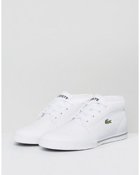 weiße Leder Turnschuhe von Lacoste